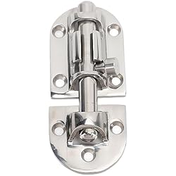 Pestillo de cilindro de puerta a prueba de óxido, cerradura deslizante de acero inoxidable 316, 86 mm de largo, fácil instalación, resistente para barco para persianas