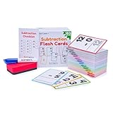 Subtraction Flash Cards 1st Grade 2nd 3rd 4th – 183 Math Flashcards – All Facts 0-12 - Learn Subtraction for Kids - Maths Flashcards from Kindergarten to Ages 6, 7, 8, 9 & 10