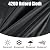 XhuangTech 4FT Firewood Cover, Heavy Duty 420D Logs Store Rack Cover Waterproof Large Capacity, Outdoor and Indoor Wood Holder Stand Covers for Fireplace Garden Patio, Black