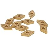 drehklinge, 10pcs DNMG150408-TM LF9018 Indexierbares Carbid-Dreheinsätze für Metallschneidungen und Hochleistungs-Carbid-Drehwerkzeug für Stahl- und Wärme-resistente Legierungen