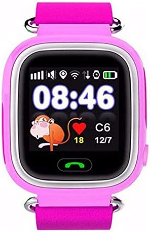 Smart Watch Silicone Band For Android & iOS,Pink - Q90