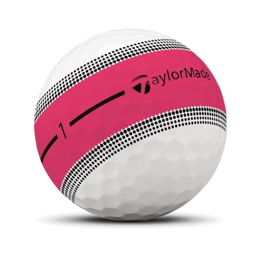 Image of TaylorMade Tour Response Golf Balls, Enhanced 360 ClearPath Alignment, Speed Wrapped Core for Distance and Feel, Pack of 12