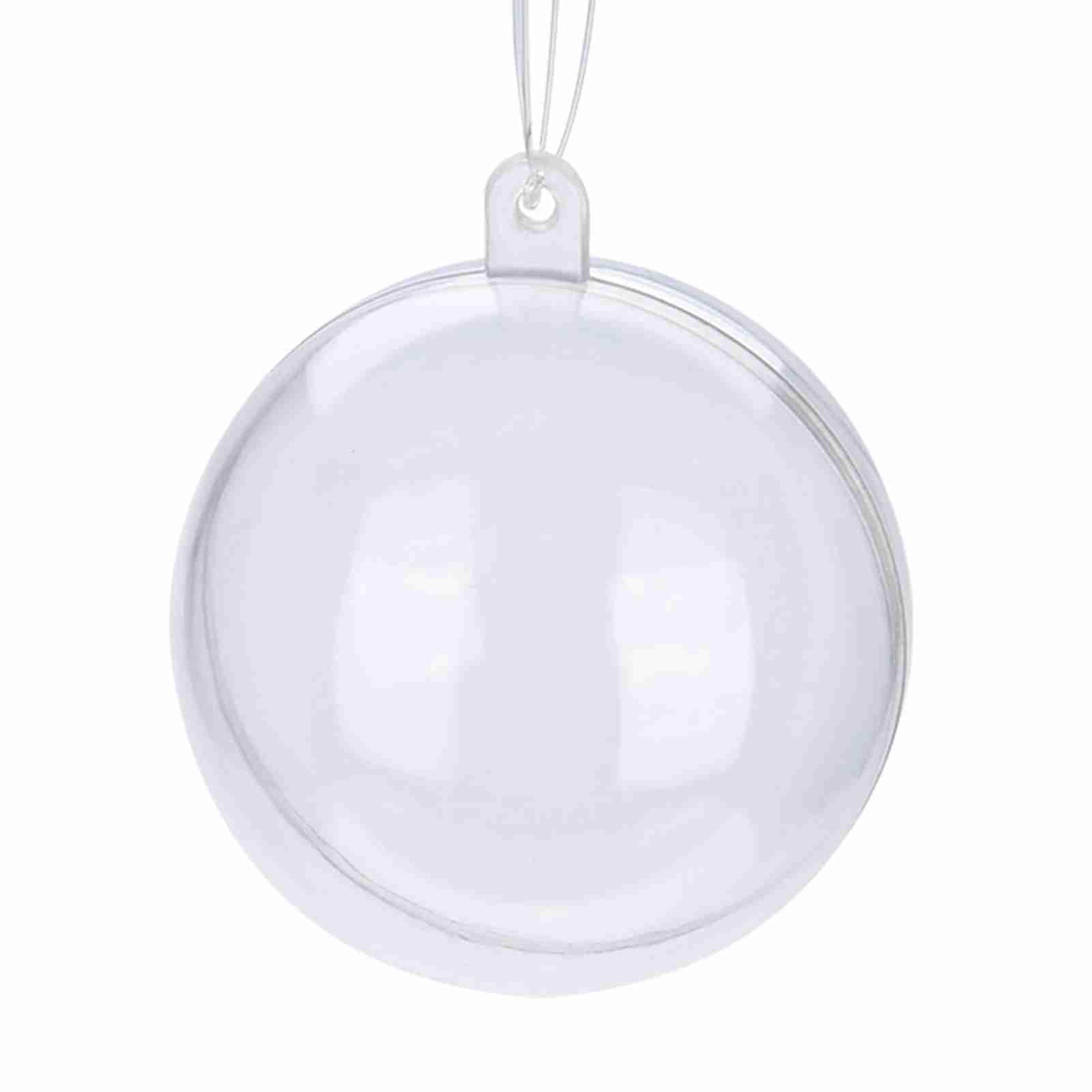Boule de Noël transparente à remplir pour décoration de mariage chic
