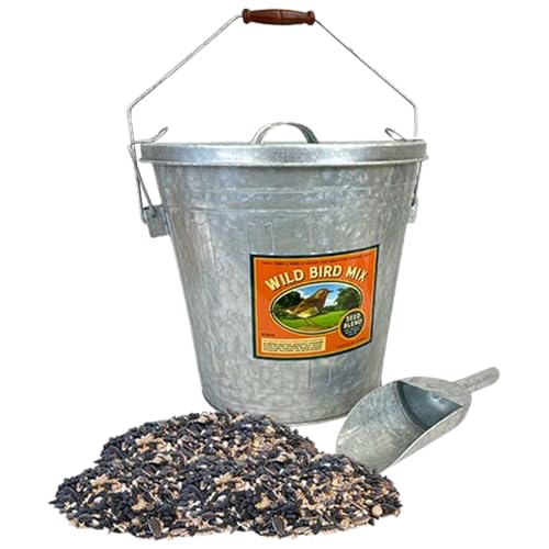 Woodlink Rustic Farmhouse Seed Container & 15 lbs. Divine Blend Seed