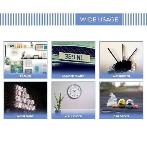 Caremore 30 Stück doppelseitiges Klebeband, doppelseitig, extra stark, starker Klebstoff, doppelseitig, extra stark (30)