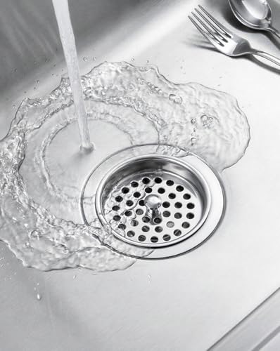 Coladores para desagüe de fregadero 3 pcs acero inoxidable miniatura 2