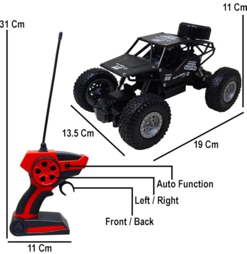 Image of Royals hub Remote Control Rock Crawler 5 Function High Speed 1:18 Rc Car Toys for Boys 2Wd Off Road Vehicle Toy Cars for Kids Monster Truck Rock Climbing Car Toy for Kids【Black】