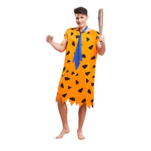 My Other Me Me-203512 Disfraz de troglodita para hombre, color naranja, M-L (Viving Costumes 203512)