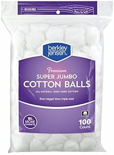 Berkley Jensen Super Jumbo Cotton 100% Cotton Balls - 100 ct.