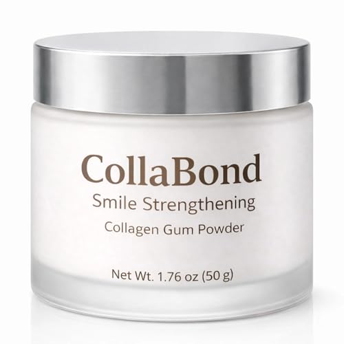Collabond Collagen Tooth Powder with Hydroxyapatite Mess-Free Brushing Powder for Fresh Breath & Bright-Looking Teeth Natural Oral Care 1.76 Oz