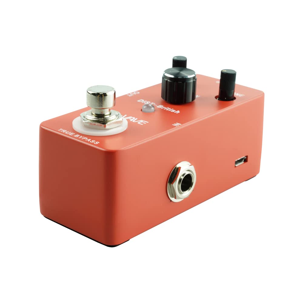 M-Vave Dist-British Pedal - Distorsion avec une tonalité "Marshall" britannique classique