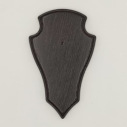 GTK - Geweihe & Trophäen KRUMHOLZ Cartel de trofeos REH con Encaje en Roble Oscuro AF 19 cm x 11 cm