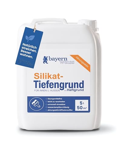 Bayernweiß Silikat Tiefengrund I 5 l für ca. 50 m²