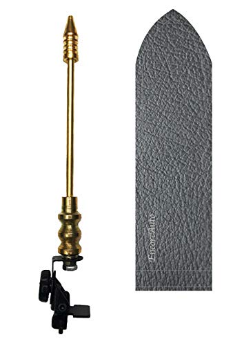 EncoreAuto Golden Car Light Flag Rod with Universal Bracket and Cover (Grey) for All Car Models/Judgement Rod/Corner Rod