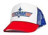 ICEMAN Top Gun Unisex-Adult Trucker Cap Hat -One-Size Multi (Royal/White/Red)