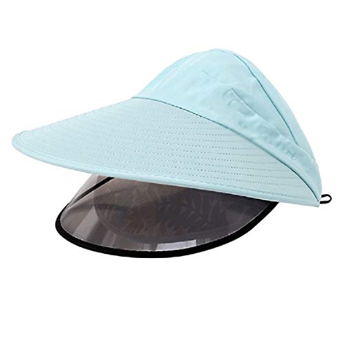 Chapeau visière solaire avec écran polarisé anti-UV visage femme