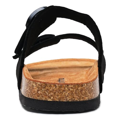 Image of Torotto Kids Sandals Boys Girls Slide Summer Non-slip Cork Glitter Toddler Slippers with Adjustable Straps for Indoor & Outdoor