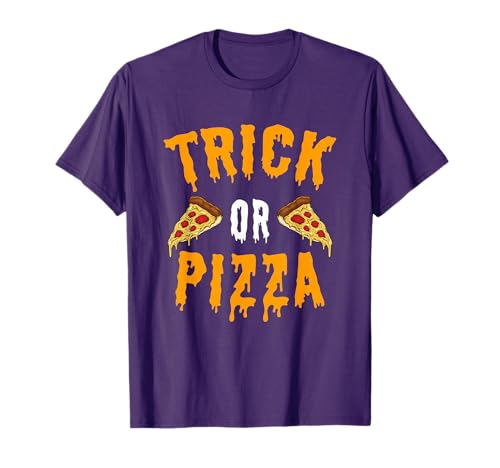 Trick Or Pizza Funny Lazy Halloween Costume for Pizza Lovers