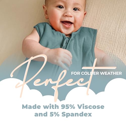 Image of Sleeveless Soft Baby & Toddler Sleeping Sack, Breathable with Adjustable Feet Cuffs & Anti-Slip Grip