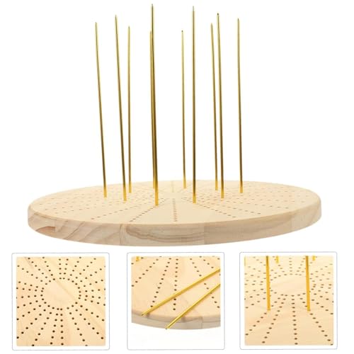 Planche à crocheter avec épingles pour tricot circulaire