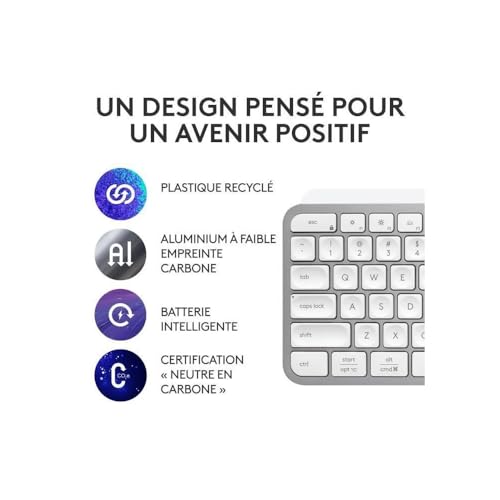 Logitech MX Keys S Kabellos Tastatur - FRA AZERTY – Ansicht 5