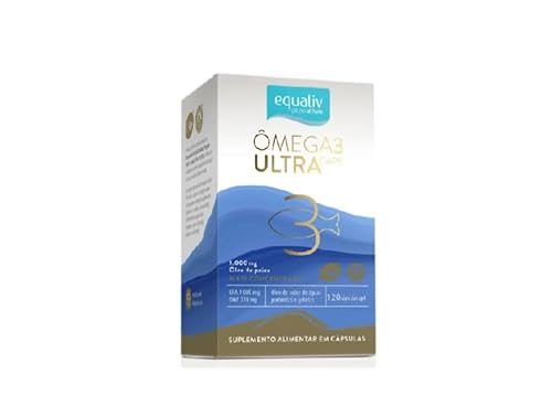 Ômega 3 Ultra Caps Concentrado 1080mg EPA 720mg DHA Óleo de Peixe 120 Cápsulas Equaliv