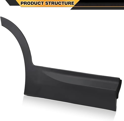 Miniatura 3 de Puerta trasera derecha, color negro, para puerta trasera derecha, color negro, compatible con Hyundai Santa Fe Sport 2013, 2014, 2015, 2016, 2017,