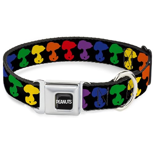 Collier pour chien anti-évasion boucle métal robuste multicolore