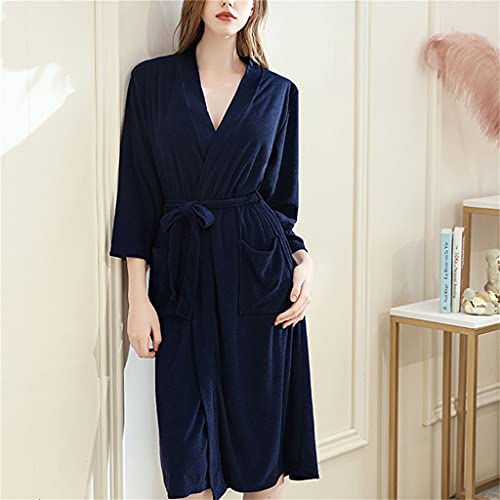 Preisvergleich Produktbild Frauen Weicher Langer Bademantelgürtel Schwimmstrand Pyjama Haus Tragen Bademantel Bademantel, PIBM, e, m