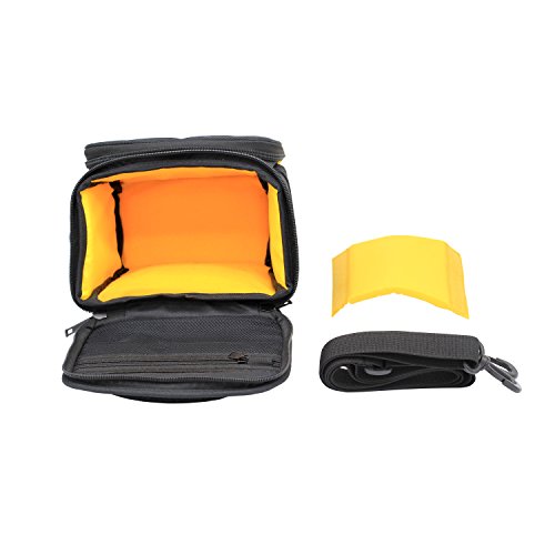 FOSOTO Camera Case Bag Compatible for Canon PowerShot SX420 SX530 M5 M100 Nikon Coolpix L340 B500 L330 L840, Sony Alpha a6000 A6300 HX400, Fujifilm XT20 Waterproof(with Rain Cover)