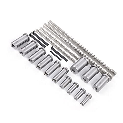 ERSINIAN 22 Pcs Keyway Broach Set W4 Pcs Broach & 13 Collared Bushing & 5 Gaskets, in Fitted Box, Metric Size Industrial Tools Broaching Cutter Collared Bushing Shim Set in Fitted Box 5 ERSINIAN 22 Pcs Keyway Broach Set W4 Pcs Broach & 13 Collared Bushing & 5 Gaskets, in Fitted Box, Metric Size Industrial Tools Broaching Cutter Collared Bushing Shim Set in Fitted Box - Image 5