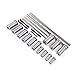 22 Pcs Keyway Broach Set W/ 4 Pcs Broach & 13 Collared Bushing & 5 Gaskets, in Fitted Box, Metric Size Industrial Tools Broaching Cutter Collared Bushing Shim Set in Fitted Box