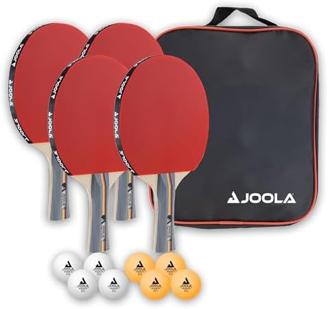 JOOLA Tischtennisset Team School mit Schläger, Bälle & Hülle | Komplettset für Schule & Verein, inkl. Tischtennisschläger, Bälle & praktische Aufbewahrungshülle, ideal für Anfänger
