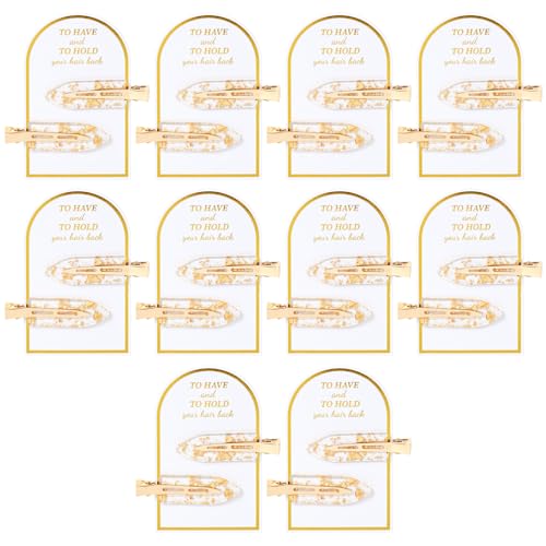 Aileam 20PCS Bridesmaid Hair Clips, Creaseless Glitter Hair Clips for Bride Women Girls, Perfect...