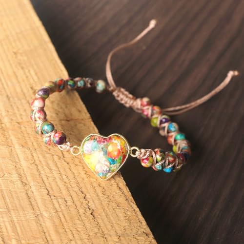 Image of YGLINE Stone Bead Yoga Meditation Bracelet Healing Crystal Double Layer Natural Gemstone Beaded Relax Anxiety Bracelets for Women Men