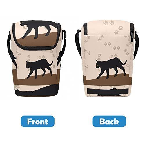 Bolsa de almuerzo pequeña Cat Paw 9 lonchera ligera portátil porta alimentos reutilizable 5
