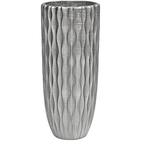 Suanti 33cm Silver Effect Flower Vase Cover