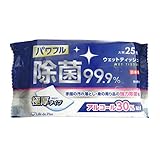 ライフ堂(Lifedo) Life-do.Plus ウェットティッシュ アルコール 99.9%除菌 大判 極厚 25枚 無香料 LD-129