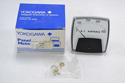 Analog Panel Meter, Big Look Panel, 90 Degree Scale Data, AC Current, 0A