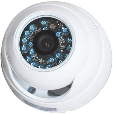 Close-up view of the VideoSecu IR806AS camera lens and infrared LEDs