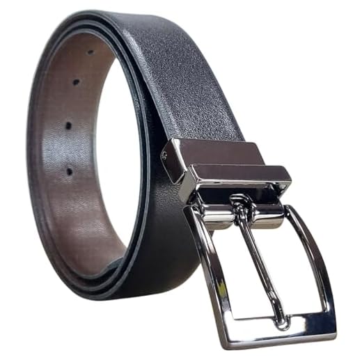 Cinto Masculino WR Fashion Couro Social Fivela Giratória Dupla Face Larg 3,5 cm (130 cm)