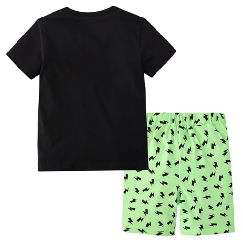 Image of Toddler Boy Clothes Kids Summer Cotton Outfits Shirt Short Sets Size 2-7