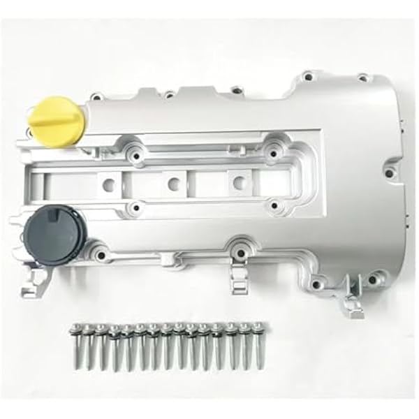 Muzhen Store 25198877 55573746 Aluminiowa pokrywa zaworów silnika Kompatybilna z Chevroletem LUV LUJ Kompatybilna z Oplem Kompatybilna z Vauxhallem Kompatybilna z Astra J Kompatybilna z Zafirą 1.2 1.4