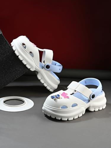 Image of DOCTOR HEALTH SUPER SOFT Stylish and Light Weight & Waterproof Anti Skid Women Clogs with Cushioned Footwear || Comfortable with Adjustable Back Strap Women Clog Everyday Wear