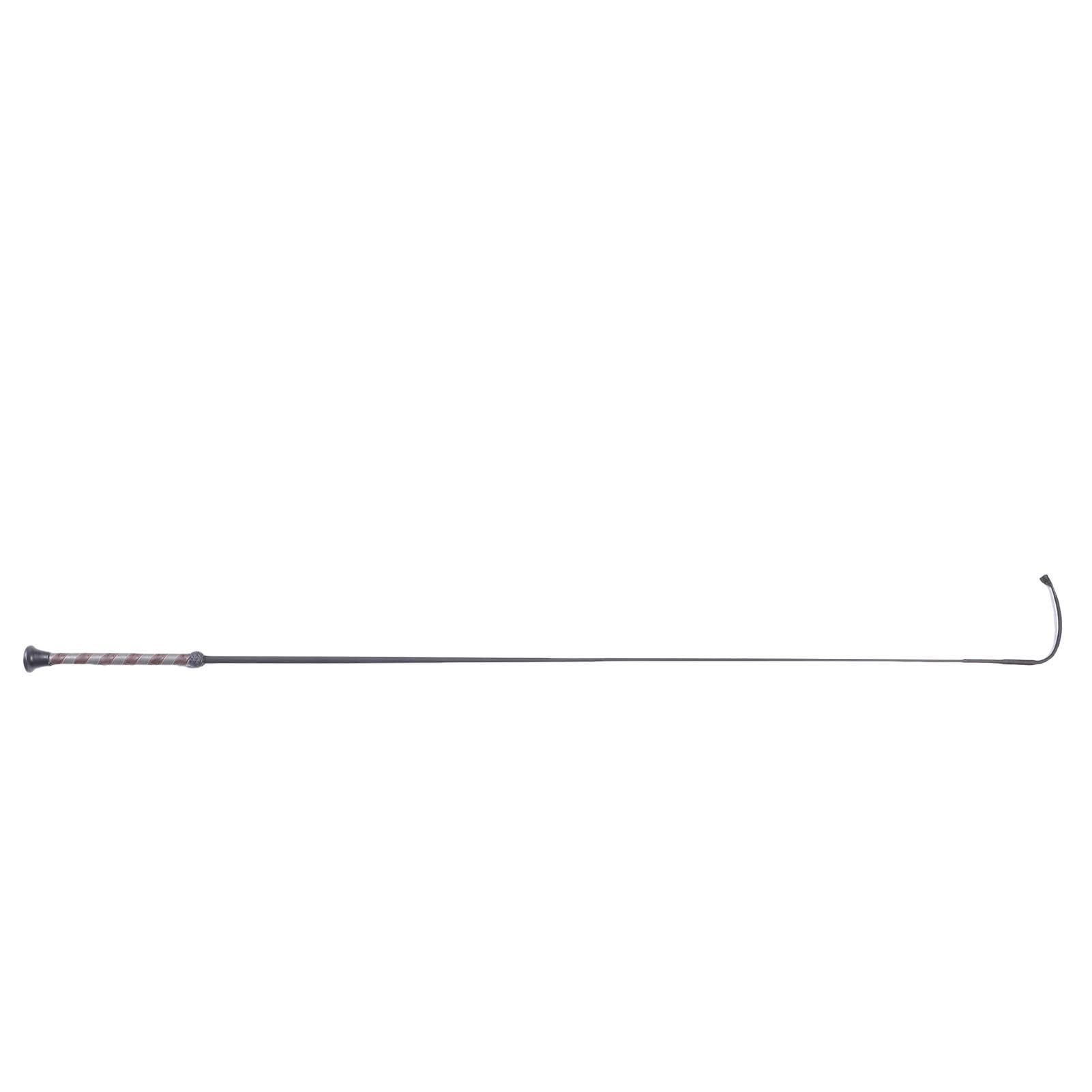 RiToEasysports Fusta de Caballo de Fibra de Carbono, Látigo de Montar de 110cm con Cabeza Tejida de Nylon para Entrenamiento Ecuestre