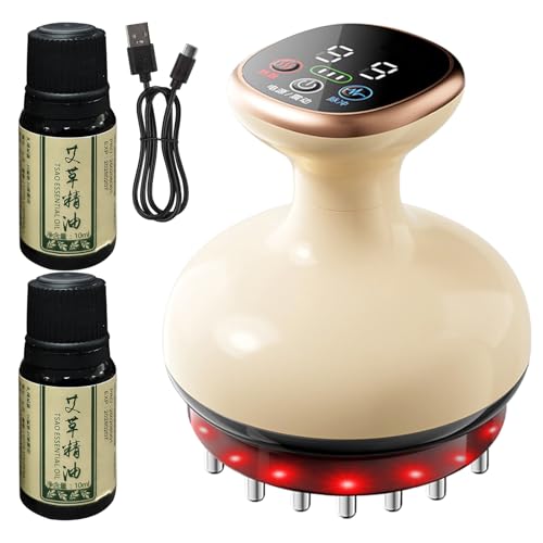 Ahuuen Outil de Massage Anti-Cellulite,Ventouse de Massage | Appareil de Soin Musculaire Intelligent Électrique Chauffant à 9 Niveaux Ajustable pour le Corps...