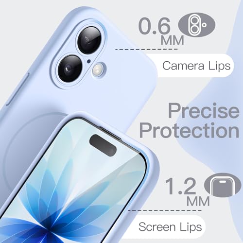 Image of JETech Magnetic Silicone Case for iPhone 17, Blue