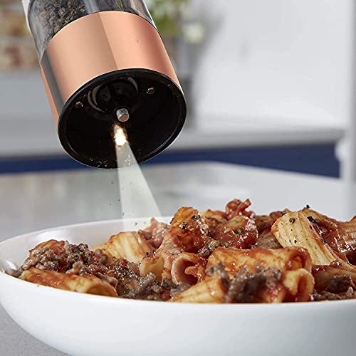 Ncrd Electric Pepper Grinder, 2Pcs Automatic Salt And Pepper Grinders Set Adjustable Spice Mills Peppercorn Grinder Battery Operated #TOP3