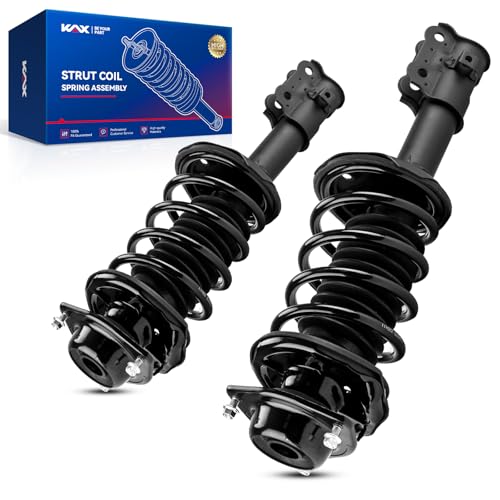 KAX Front Struts Fit for ACCENT 2000 2001 2002 2003 2004 2005, Quick Complete Suspension Struts with Coil Spring Assemblies 171401 171400 Full Set of 2 SAA370