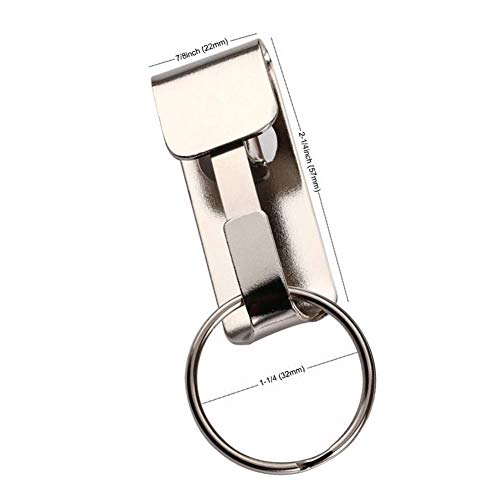 Deezio Belt Key Holder Key Ring Security Belt Clip-On Key Chain, Pack Of 2 #TOP1